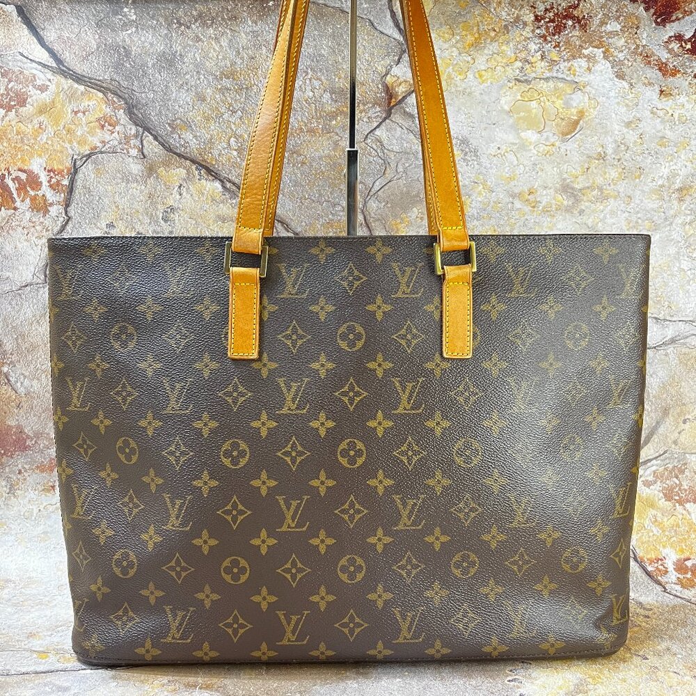 Louis Vuitton Luco Tote Bag Brown Monogram Shoulder Bag
